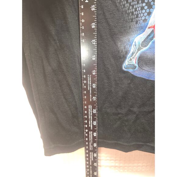 Marvel Sweater Womens Size Large Black Long Sleeve Cowl Neck Drawstring Iron Man - Picture 6 of 8